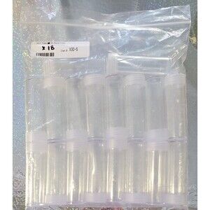 18 Nickel Coin Tubes US 5 Cents Plastic With Screw Top Money Storage Cylinders